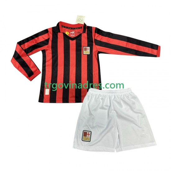 Dječji Domaći Dres AC Milan 125th Anniversary 2024-2025 s Dugim Rukavima Dječji Domaći Dres AC Milan 125th Anniversary 2024-2025 s Dugim Rukavima