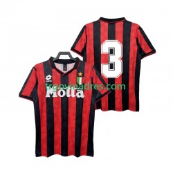 Muški Domaći Dres AC Milan 3 Retro 1993 1994 s Kratkih Rukava Muški Domaći Dres AC Milan 3 Retro 1993 1994 s Kratkih Rukava
