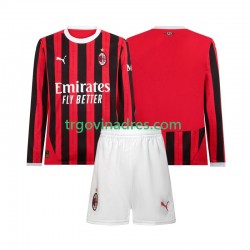 Dječji Domaći Dres AC Milan 2024-2025 s Dugim Rukavima Dječji Domaći Dres AC Milan 2024-2025 s Dugim Rukavima