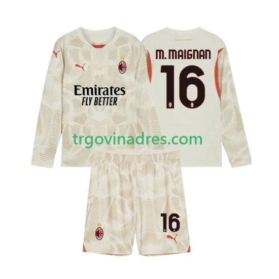 Dječji Treći Golmanski Dres AC Milan Mike Maignan 16 2024-2025 s Dugim Rukavima Dječji Treći Golmanski Dres AC Milan Mike Maignan 16 2024-2025 s Dugim Rukavima