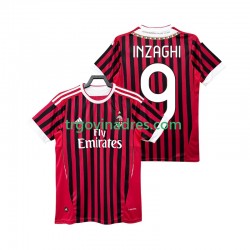Muški Domaći Dres AC Milan INZAGHI 9 Retro 2012 2011 s Kratkih Rukava Muški Domaći Dres AC Milan INZAGHI 9 Retro 2012 2011 s Kratkih Rukava