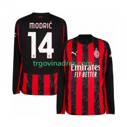 Muški Domaći Dres AC Milan Luca Modric 14 2025-2026 s Dugim Rukavima Muški Domaći Dres AC Milan Luca Modric 14 2025-2026 s Dugim Rukavima