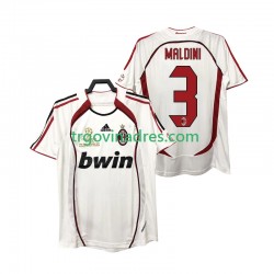 Muški Gostujući Dres AC Milan MALDINI 3 Retro 2007 2006 s Kratkih Rukava Muški Gostujući Dres AC Milan MALDINI 3 Retro 2007 2006 s Kratkih Rukava