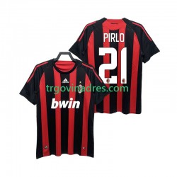 Muški Domaći Dres AC Milan RIRLO 21 Retro 2009 2008 s Kratkih Rukava Muški Domaći Dres AC Milan RIRLO 21 Retro 2009 2008 s Kratkih Rukava