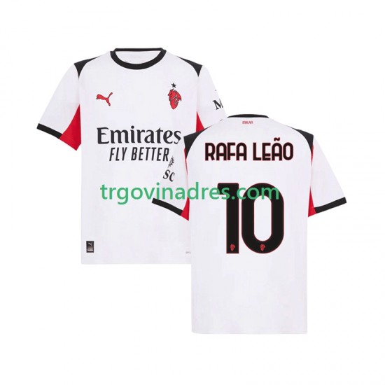 Muški Gostujući Dres AC Milan Rafael Leao 10 2025-2026 s Kratkih Rukava Muški Gostujući Dres AC Milan Rafael Leao 10 2025-2026 s Kratkih Rukava