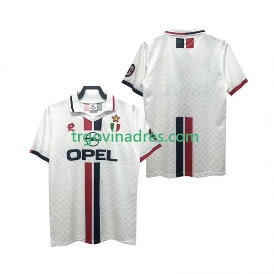 Muški Gostujući Dres AC Milan Retro 1996 1997 s Kratkih Rukava Muški Gostujući Dres AC Milan Retro 1996 1997 s Kratkih Rukava