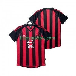 Muški Domaći Dres AC Milan Retro 2003 2002 s Kratkih Rukava Muški Domaći Dres AC Milan Retro 2003 2002 s Kratkih Rukava