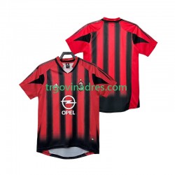 Muški Domaći Dres AC Milan Retro 2005 2004 s Kratkih Rukava Muški Domaći Dres AC Milan Retro 2005 2004 s Kratkih Rukava