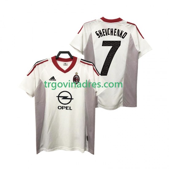 Muški Gostujući Dres AC Milan SHEVCHENKO 7 Retro 2005 2004 s Kratkih Rukava Muški Gostujući Dres AC Milan SHEVCHENKO 7 Retro 2005 2004 s Kratkih Rukava