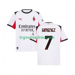 Muški Gostujući Dres AC Milan Santiago Gimenez 7 2025-2026 s Kratkih Rukava Muški Gostujući Dres AC Milan Santiago Gimenez 7 2025-2026 s Kratkih Rukava