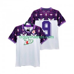 Muški Gostujući Dres ACF Fiorentina 9 Retro 1992 1993 s Kratkih Rukava Muški Gostujući Dres ACF Fiorentina 9 Retro 1992 1993 s Kratkih Rukava