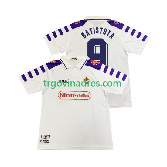 Muški Gostujući Dres ACF Fiorentina BASTUTA 9 Retro 1998 1999 s Kratkih Rukava Muški Gostujući Dres ACF Fiorentina BASTUTA 9 Retro 1998 1999 s Kratkih Rukava