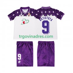 Dječji Gostujući Dres ACF Fiorentina BATISTUTA 9 Retro 1992 1993 s Kratkih Rukava Dječji Gostujući Dres ACF Fiorentina BATISTUTA 9 Retro 1992 1993 s Kratkih Rukava