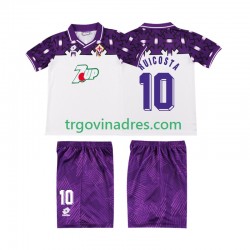 Dječji Gostujući Dres ACF Fiorentina RUI COSTA 10 Retro 1992 1993 s Kratkih Rukava Dječji Gostujući Dres ACF Fiorentina RUI COSTA 10 Retro 1992 1993 s Kratkih Rukava