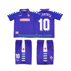 Dječji Domaći Dres ACF Fiorentina RUICOSTA 10 Retro 1998 1999 s Kratkih Rukava Dječji Domaći Dres ACF Fiorentina RUICOSTA 10 Retro 1998 1999 s Kratkih Rukava