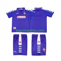 Dječji Domaći Dres ACF Fiorentina Retro 1998 1999 s Kratkih Rukava Dječji Domaći Dres ACF Fiorentina Retro 1998 1999 s Kratkih Rukava