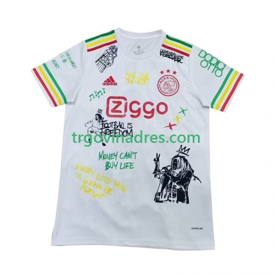 Muški Domaći Dres AFC Ajax Bob Marley Special 2025 s Kratkih Rukava Muški Domaći Dres AFC Ajax Bob Marley Special 2025 s Kratkih Rukava
