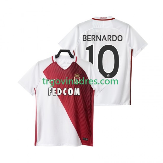 Muški Domaći Dres AS Monaco BERNARDO 10 2016 2017 s Kratkih Rukava Muški Domaći Dres AS Monaco BERNARDO 10 2016 2017 s Kratkih Rukava
