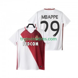 Muški Domaći Dres AS Monaco Mbappe 29 2016 2017 s Kratkih Rukava Muški Domaći Dres AS Monaco Mbappe 29 2016 2017 s Kratkih Rukava