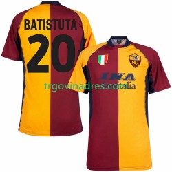 Muški Domaći Dres Roma Batistuta 20 Retro 2000 2001 s Kratkih Rukava Muški Domaći Dres Roma Batistuta 20 Retro 2000 2001 s Kratkih Rukava