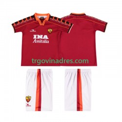 Dječji Domaći Dres Roma Retro 1998 1999 s Kratkih Rukava Dječji Domaći Dres Roma Retro 1998 1999 s Kratkih Rukava