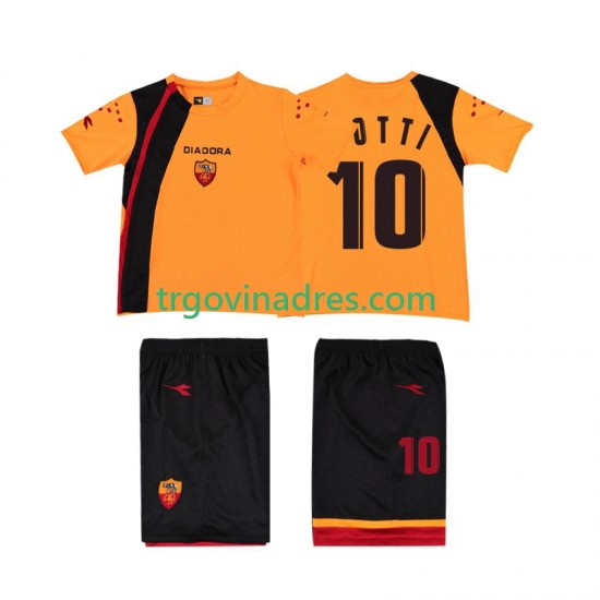 Dječji Domaći Dres Roma TOTTI 10 Retro 2005- 2006 s Kratkih Rukava Dječji Domaći Dres Roma TOTTI 10 Retro 2005- 2006 s Kratkih Rukava