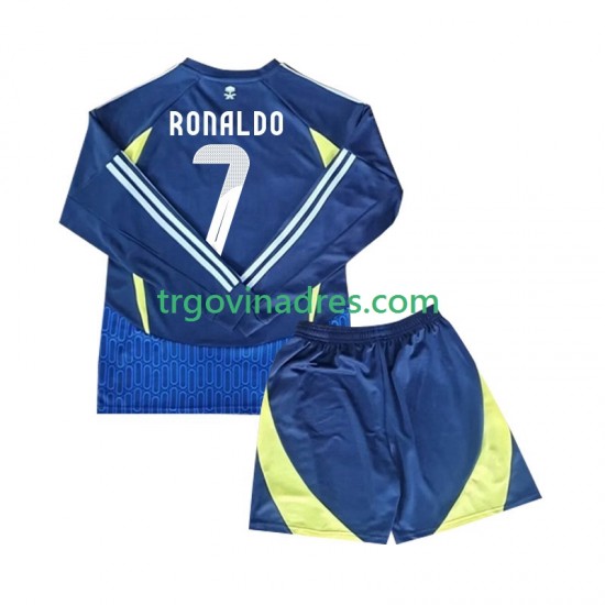 Dječji Gostujući Dres Al-Nassr Cristiano Ronaldo 7 2024-2025 s Dugim Rukavima Dječji Gostujući Dres Al-Nassr Cristiano Ronaldo 7 2024-2025 s Dugim Rukavima