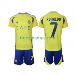 Dječji Domaći Dres Al-Nassr Cristiano Ronaldo 7 2024-2025 s Kratkih Rukava