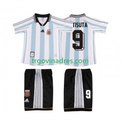 Dječji Domaći Dres Argentina BATISUTA 9 Retro 1998 s Kratkih Rukava Dječji Domaći Dres Argentina BATISUTA 9 Retro 1998 s Kratkih Rukava