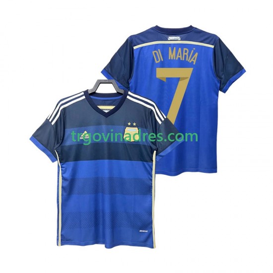 Muški Gostujući Dres Argentina DI MARIA 7 Retro 2014 s Kratkih Rukava Muški Gostujući Dres Argentina DI MARIA 7 Retro 2014 s Kratkih Rukava
