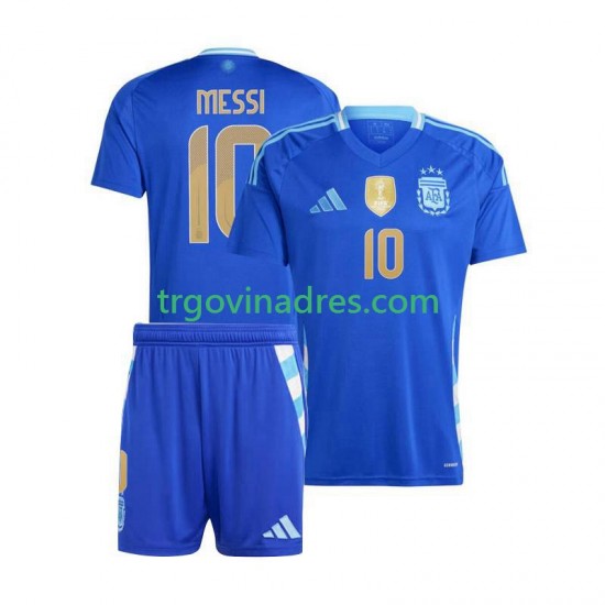 Dječji Gostujući Dres Argentina Lionel Messi 10 Copa America 2024 s Kratkih Rukava Dječji Gostujući Dres Argentina Lionel Messi 10 Copa America 2024 s Kratkih Rukava