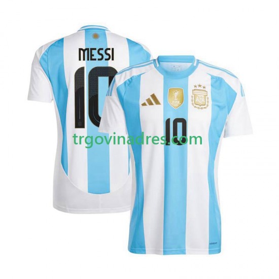 Muški Domaći Dres Argentina Lionel Messi 10 Copa America 2024 s Kratkih Rukava Muški Domaći Dres Argentina Lionel Messi 10 Copa America 2024 s Kratkih Rukava