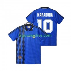 Muški Gostujući Dres Argentina MARADONA 10 Retro 1994 s Kratkih Rukava Muški Gostujući Dres Argentina MARADONA 10 Retro 1994 s Kratkih Rukava