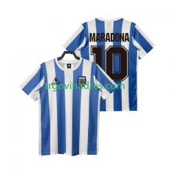 Muški Domaći Dres Argentina MARADONA 10 Retro 1986 s Kratkih Rukava Muški Domaći Dres Argentina MARADONA 10 Retro 1986 s Kratkih Rukava