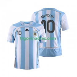 Muški Domaći Dres Argentina Maradona 10 Retro 2006 s Kratkih Rukava Muški Domaći Dres Argentina Maradona 10 Retro 2006 s Kratkih Rukava
