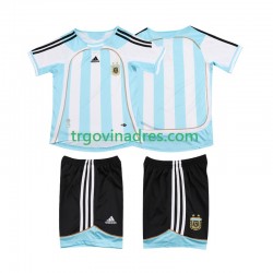 Dječji Domaći Dres Argentina Retro 2007 2006 s Kratkih Rukava Dječji Domaći Dres Argentina Retro 2007 2006 s Kratkih Rukava