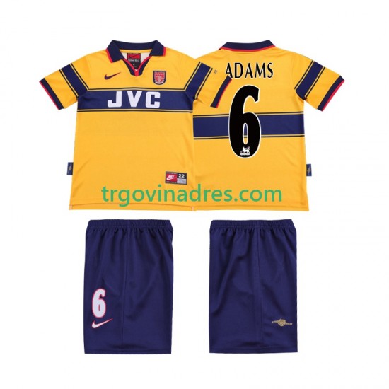 Dječji Gostujući Dres Arsenal ADAMS 6 Retro 1997 1999 s Kratkih Rukava Dječji Gostujući Dres Arsenal ADAMS 6 Retro 1997 1999 s Kratkih Rukava