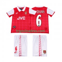 Dječji Domaći Dres Arsenal ADAMS 6 Retro 1996 1994 s Kratkih Rukava Dječji Domaći Dres Arsenal ADAMS 6 Retro 1996 1994 s Kratkih Rukava