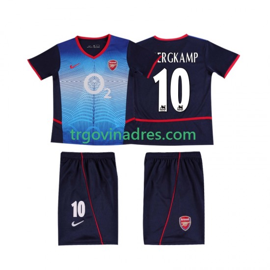 Dječji Gostujući Dres Arsenal BERGKAMP 10 Retro 2004 2002 s Kratkih Rukava Dječji Gostujući Dres Arsenal BERGKAMP 10 Retro 2004 2002 s Kratkih Rukava