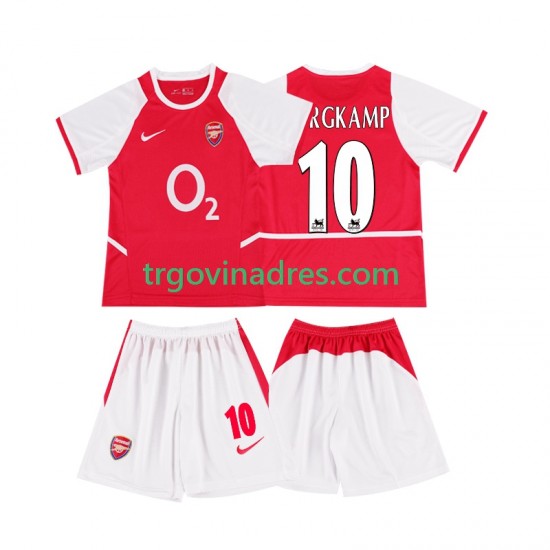 Dječji Domaći Dres Arsenal BERGKAMP 10 Retro 2003 2002 s Kratkih Rukava Dječji Domaći Dres Arsenal BERGKAMP 10 Retro 2003 2002 s Kratkih Rukava