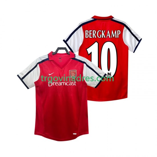 Muški Domaći Dres Arsenal BERGKAMP 10 Retro 2001 2002 s Kratkih Rukava Muški Domaći Dres Arsenal BERGKAMP 10 Retro 2001 2002 s Kratkih Rukava