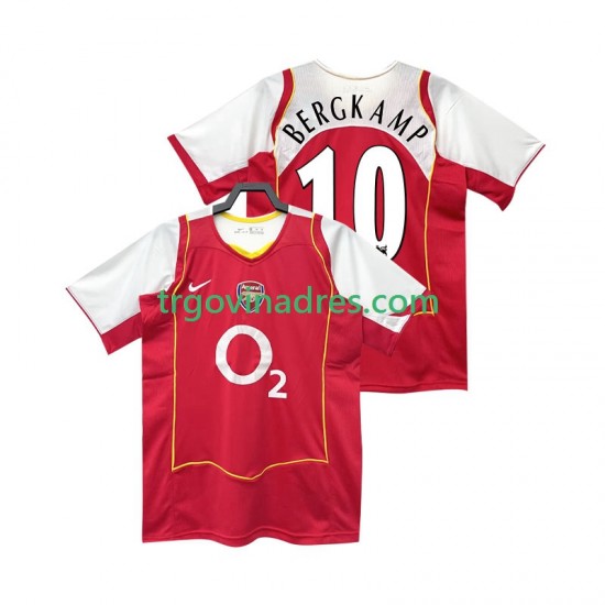 Muški Domaći Dres Arsenal BERGKAMP 10 Retro 2005 2004 s Kratkih Rukava Muški Domaći Dres Arsenal BERGKAMP 10 Retro 2005 2004 s Kratkih Rukava