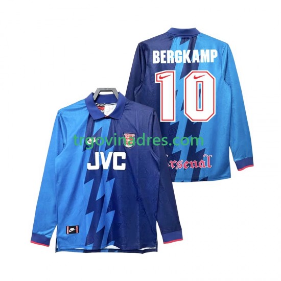 Muški Gostujući Dres Arsenal Bergkamp 10 Retro 1995 1996 s Dugim Rukavima Muški Gostujući Dres Arsenal Bergkamp 10 Retro 1995 1996 s Dugim Rukavima