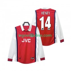 Muški Domaći Dres Arsenal Henry 14 Retro 1998 1999 s Dugim Rukavima Muški Domaći Dres Arsenal Henry 14 Retro 1998 1999 s Dugim Rukavima