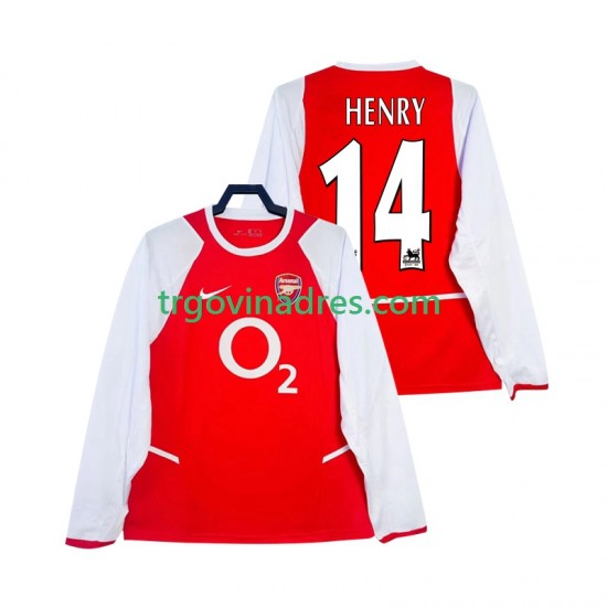 Muški Domaći Dres Arsenal Henry 14 Retro 2003 2002 s Dugim Rukavima Muški Domaći Dres Arsenal Henry 14 Retro 2003 2002 s Dugim Rukavima