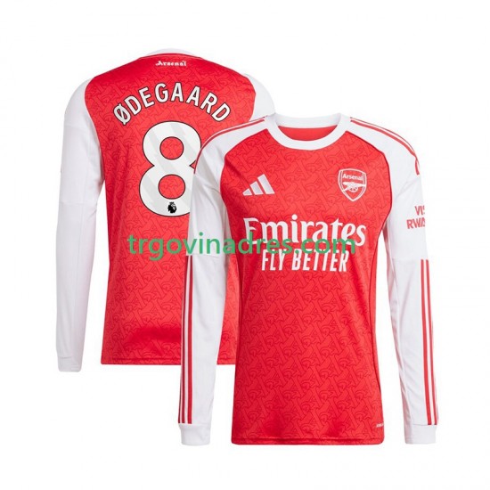 Muški Domaći Dres Arsenal Martin Odegaard 8 2025-2026 s Dugim Rukavima Muški Domaći Dres Arsenal Martin Odegaard 8 2025-2026 s Dugim Rukavima