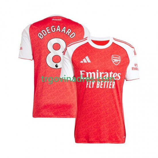 Muški Domaći Dres Arsenal Martin Odegaard 8 2025-2026 s Kratkih Rukava Muški Domaći Dres Arsenal Martin Odegaard 8 2025-2026 s Kratkih Rukava