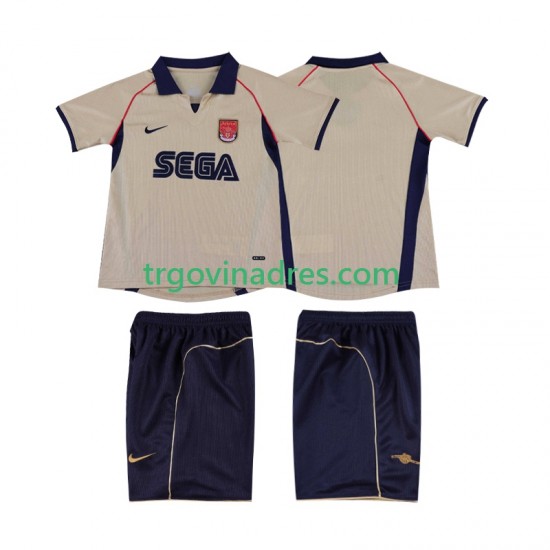 Dječji Gostujući Dres Arsenal Retro 2001 2002 s Kratkih Rukava Dječji Gostujući Dres Arsenal Retro 2001 2002 s Kratkih Rukava
