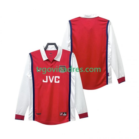 Muški Domaći Dres Arsenal Retro 1998 1999 s Dugim Rukavima Muški Domaći Dres Arsenal Retro 1998 1999 s Dugim Rukavima