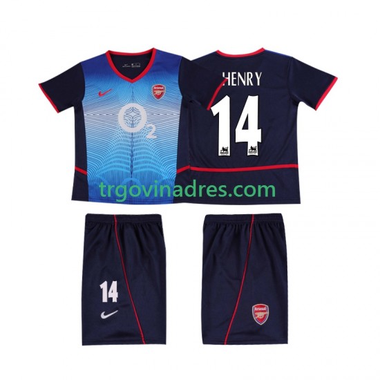 Dječji Gostujući Dres Arsenal Thierry Henry 14 Retro 2004 2002 s Kratkih Rukava Dječji Gostujući Dres Arsenal Thierry Henry 14 Retro 2004 2002 s Kratkih Rukava